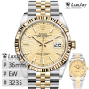 EW 3235 36MM 롤렉스 데이저스트 데이트저스트 옐로우 골드 Datejust 36 126233