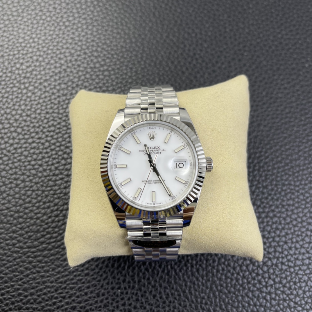 CLEAN 3235 41MM 롤렉스 데이저스트 데이트저스트 화이트 DateJust41 m126334-0009/0010