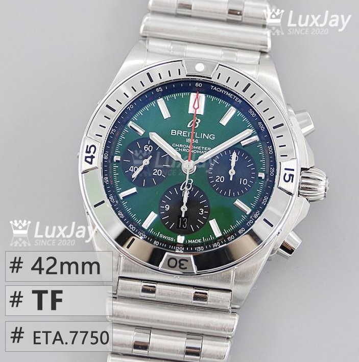 TF eta7750 42MM Breitling Chronomat B01 AB01343A1L1A1 브라이틀링 크로노 맷
