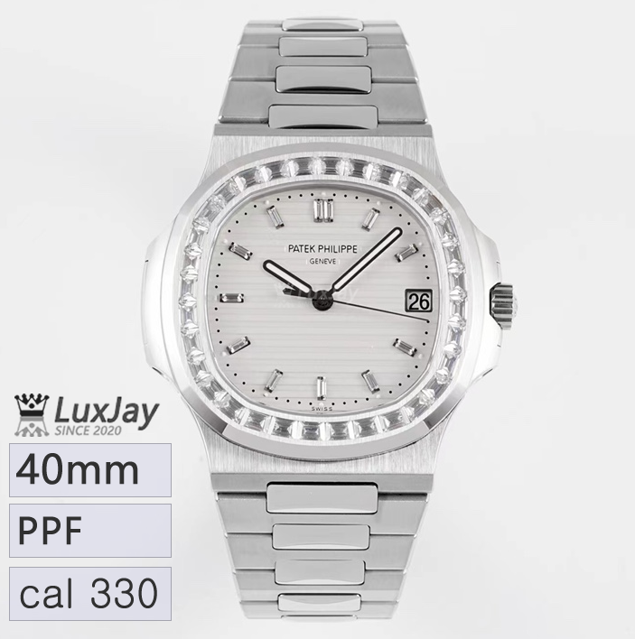 PPF 40mm 324 SC 파텍 필립 노틸러스 5713 다이아몬드 화이트