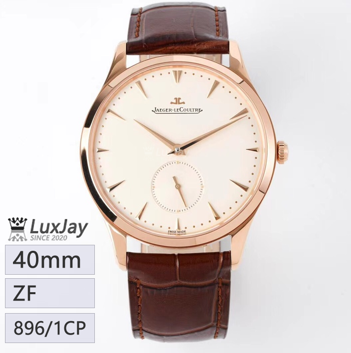 ZF 40MM 896-1 Master Ultra Thin 예거 르쿨트르 마스터 울트라씬 골드 Q1352520