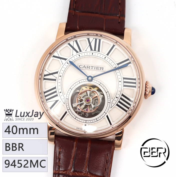 BBR 40mm X 10.6mm 9452MC 까르띠에 ROTONDE DE CARTIER W155616 [주문제작 15~20일]