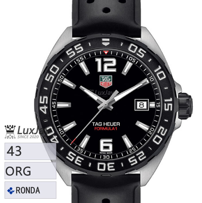 ORG 43mm 스위스 쿼츠 태그 호이어 포뮬러 1 시계 남성 FT8023 WAZ1110