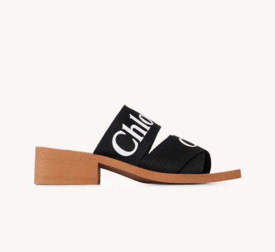CHLOE 끌로에 우디 힐 뮬 컬러 CHC22U550Z3101