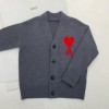 AMI Paris 레드 아미 드 꾀흐 가디건