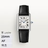 AF 까르띠에 탱크 머스트 스틸 화이트다이얼 가죽스트랩라지(large)  WSTA0041 33.7mm x 25.5mm