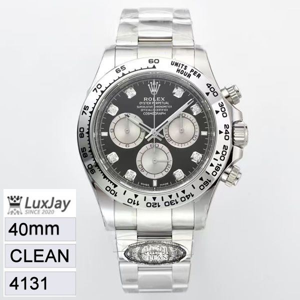 CLEAN 40mm 4131 롤렉스 최신 버전 코스모그래프 데이토나 8P