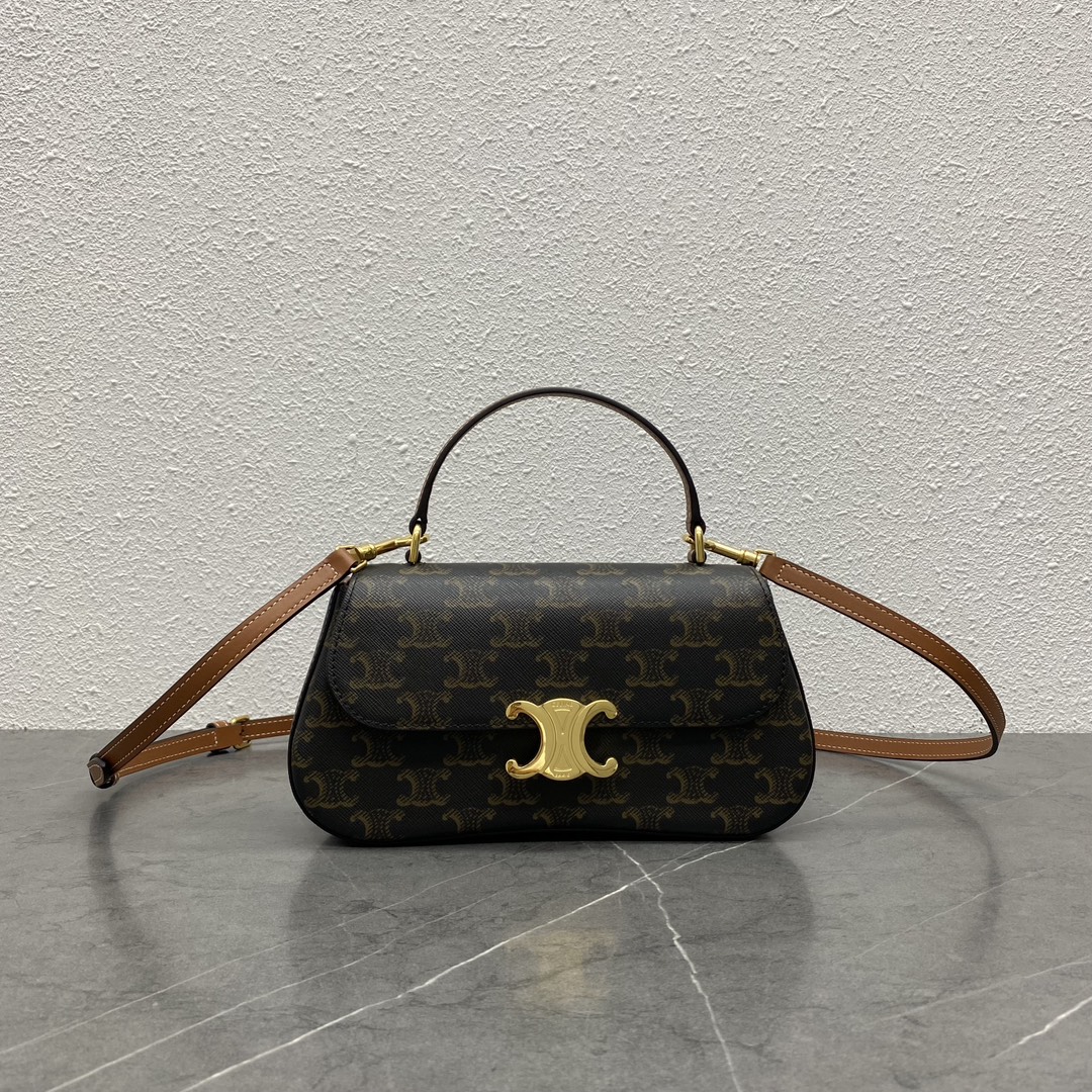 CELINE  TEEN LOLA  로고 프린트 클러치 119533 22.5x11.5x5cm
