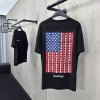 크롬하츠 SWORD FLAG 스크롤 짧은 슬리브 티셔츠