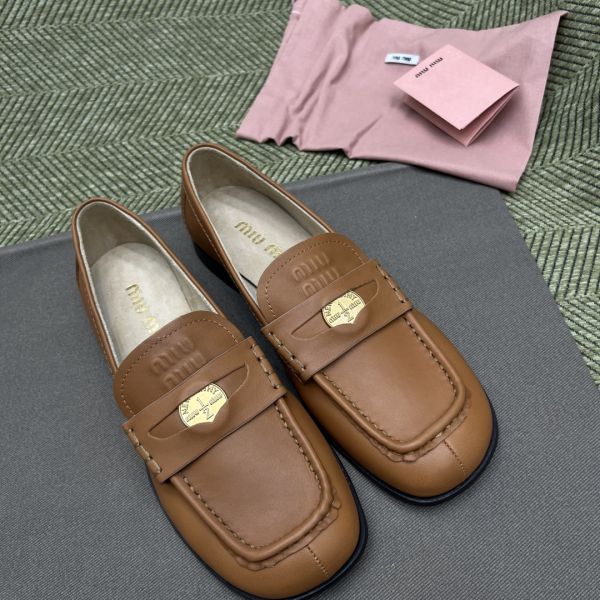 Miumiu Gold Coin Loafers 5E3981