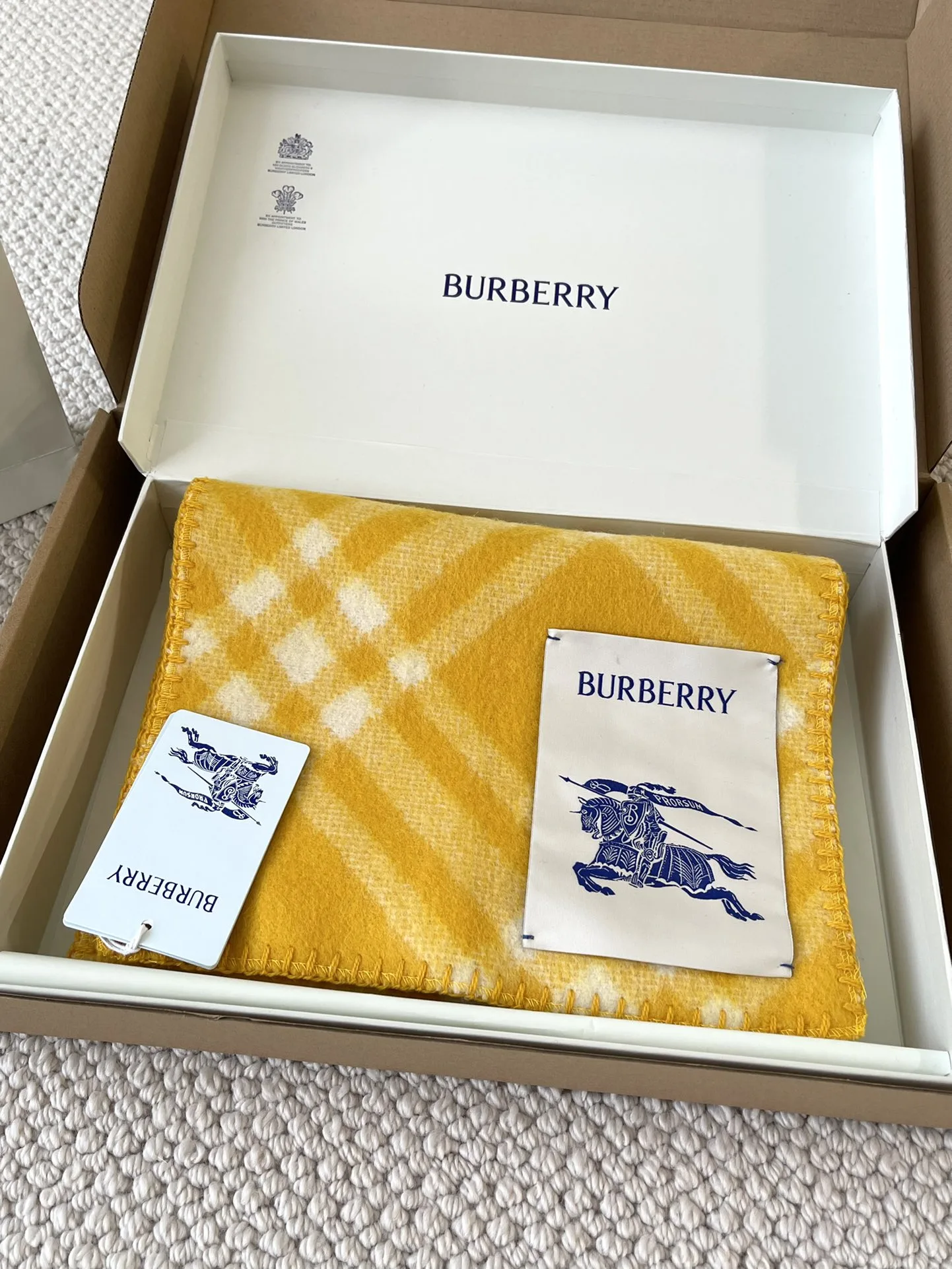 Burberry 빈티지 체크 울 스카프
