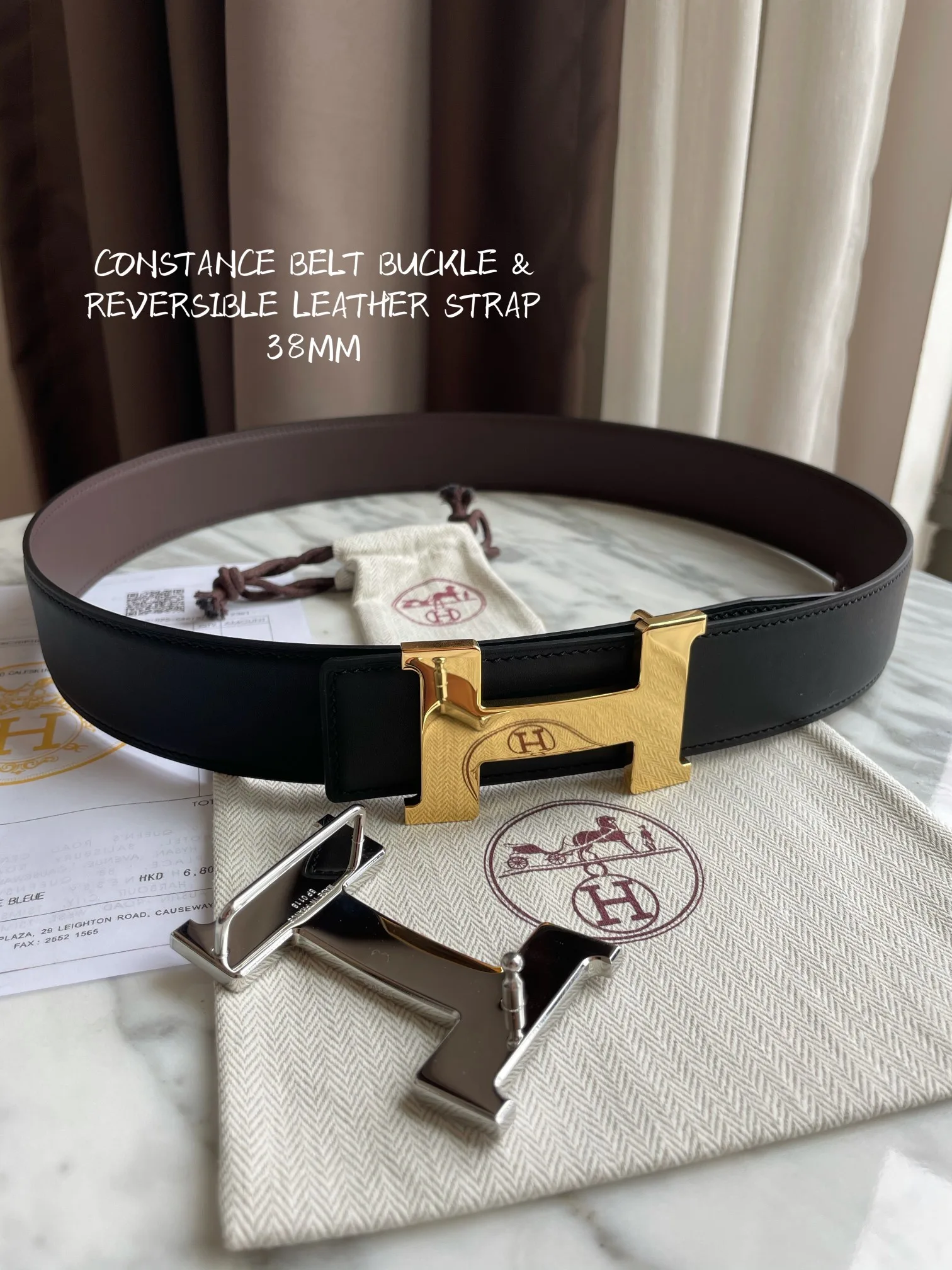 Hermes-CONSTANCE BELT 38mm