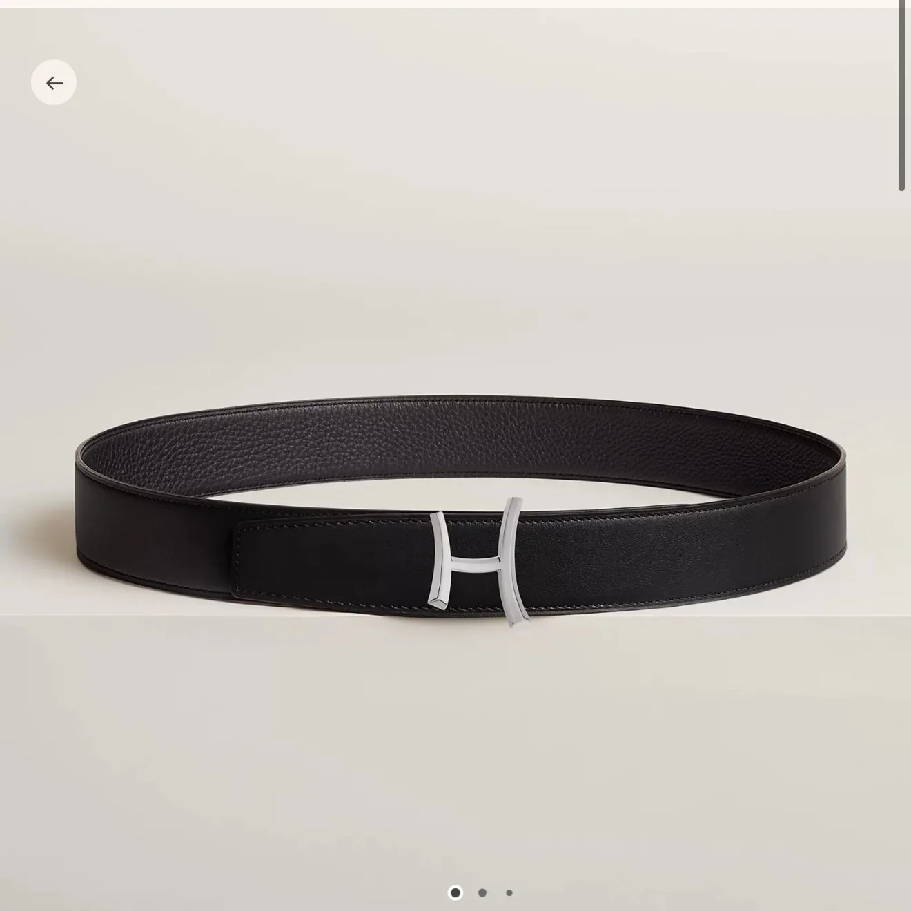 Hermes-브러쉬 처리된 페르마브라스벨트 38mm