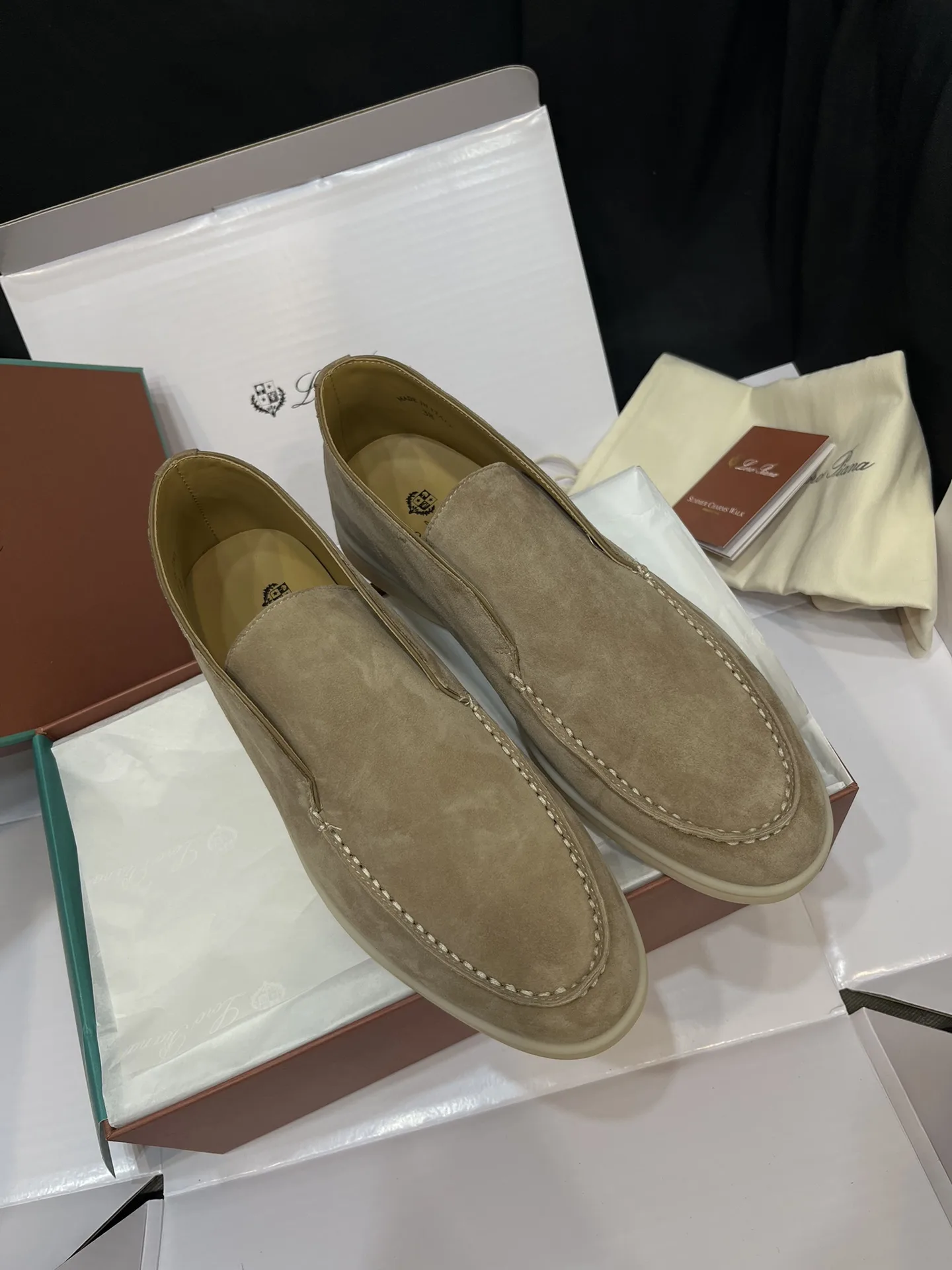Loro Piana - Open Walk suede ankle boots