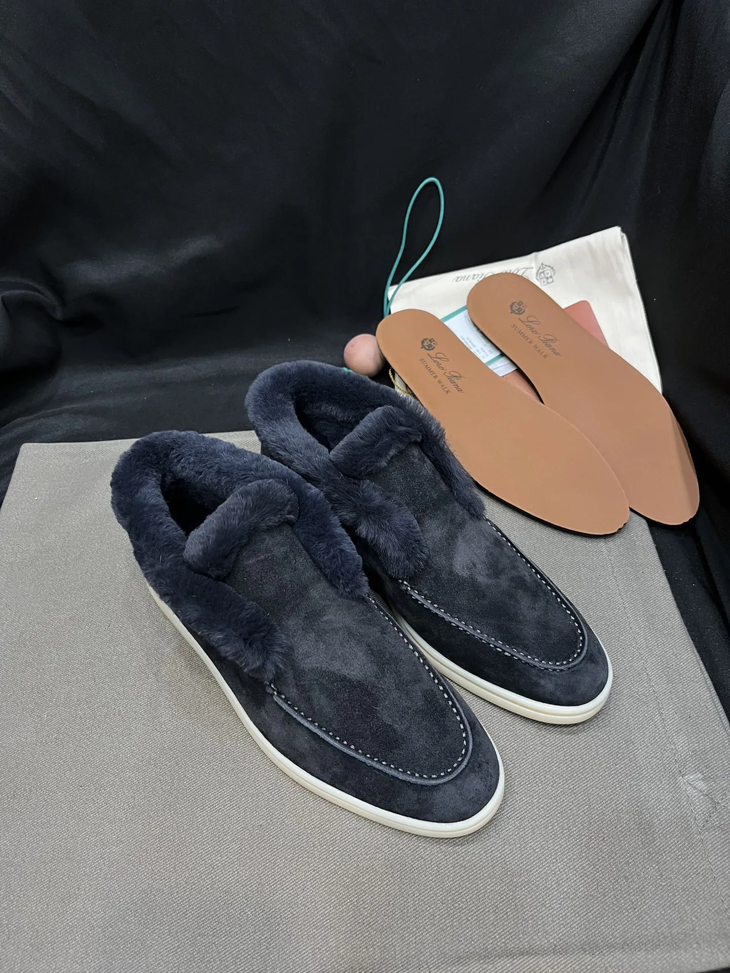 Loro Piana - Santoni Suede ankle boots