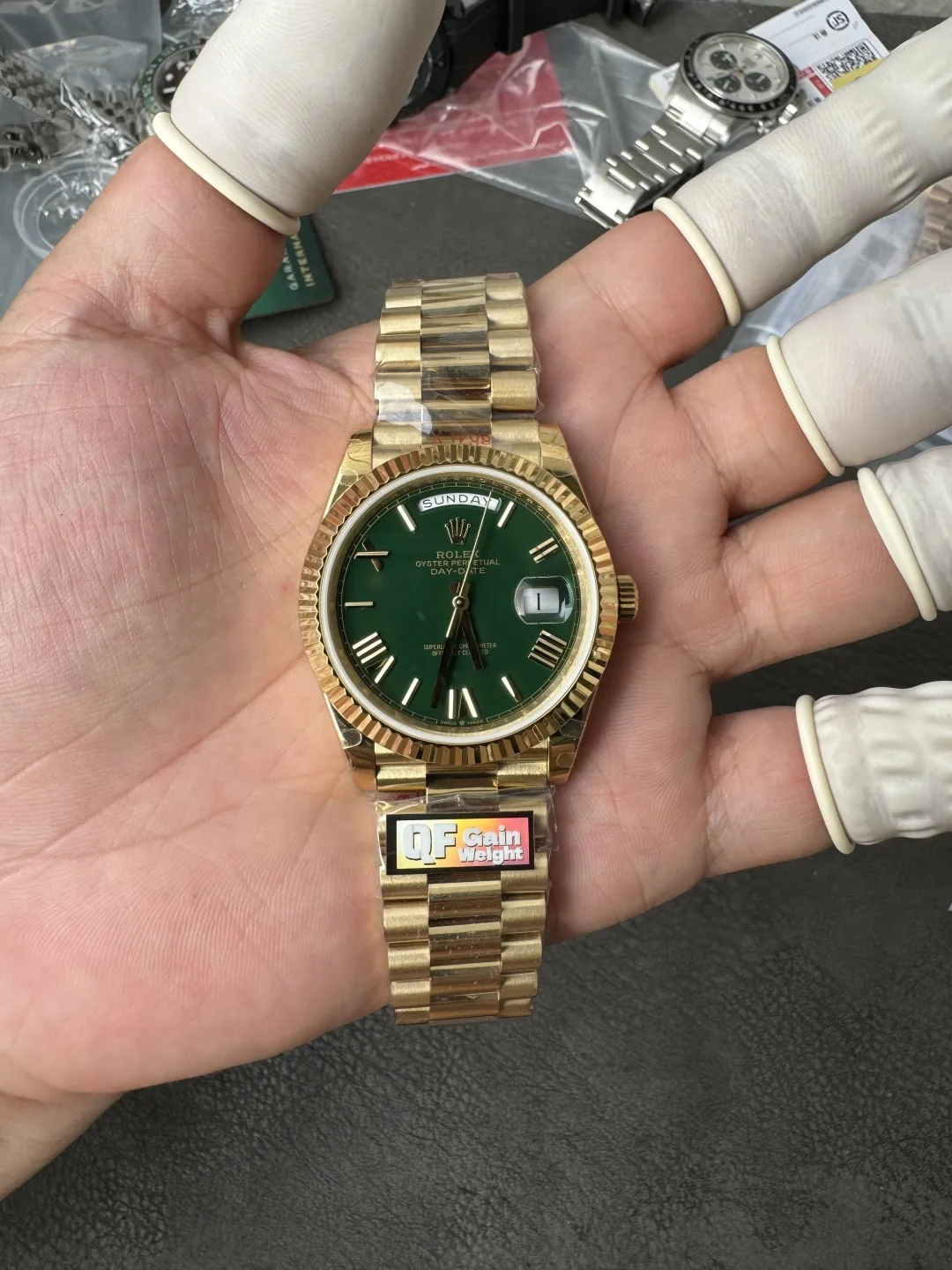 QF l 2836 무브먼트 l 40mm l 데이데이트 Day-date 186g