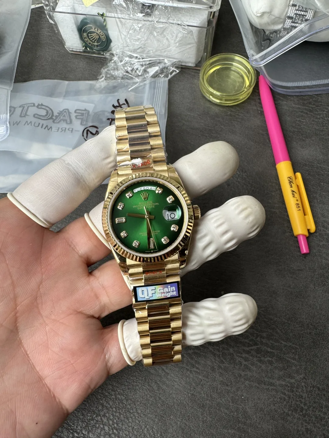 QF l 2836 무브먼트 l 36mm l 데이데이트 Day-date 156g