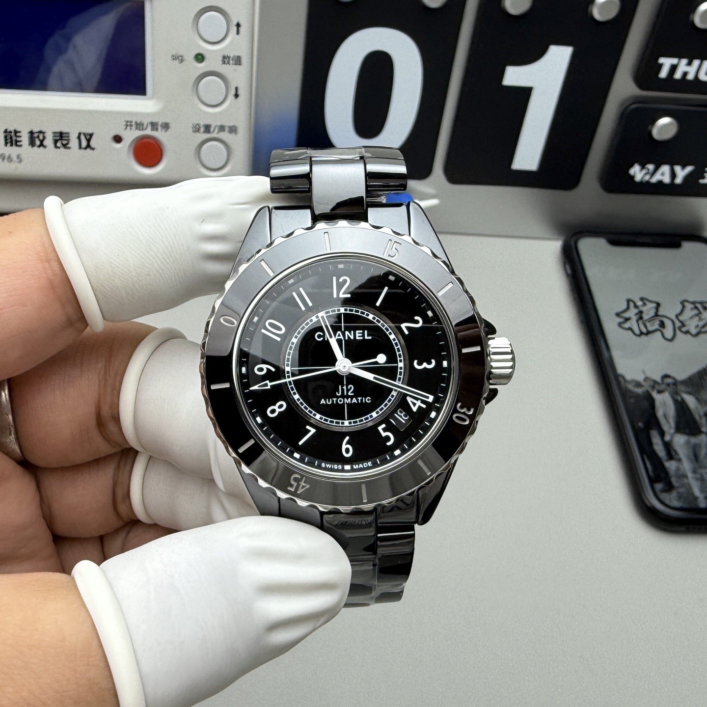 BV l Caliber 12.1 l 38mm l  샤 ƆC ⅭＨΑＮＥⅬ ƆC 넬 J12 칼리버   H5697