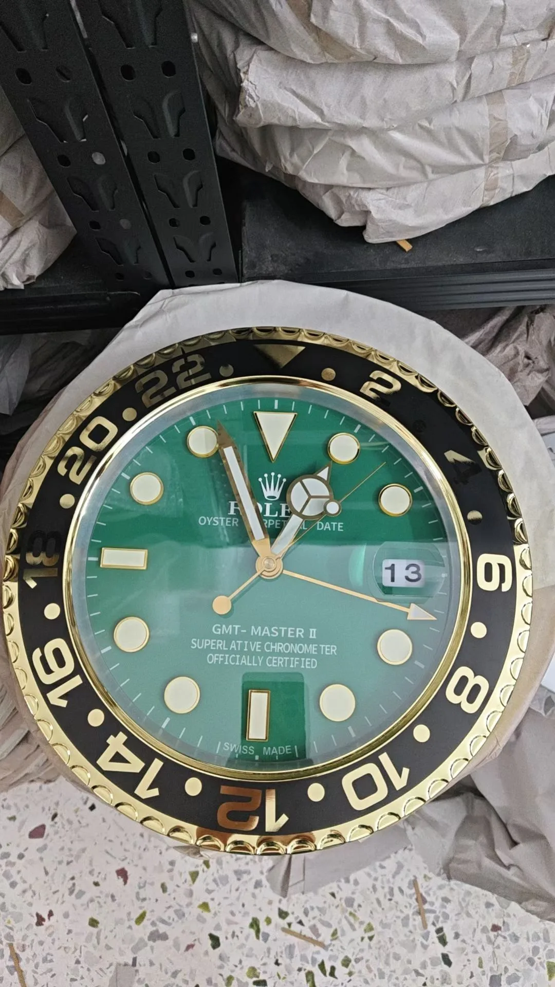롤렉스 GMT 벽시계 35cm