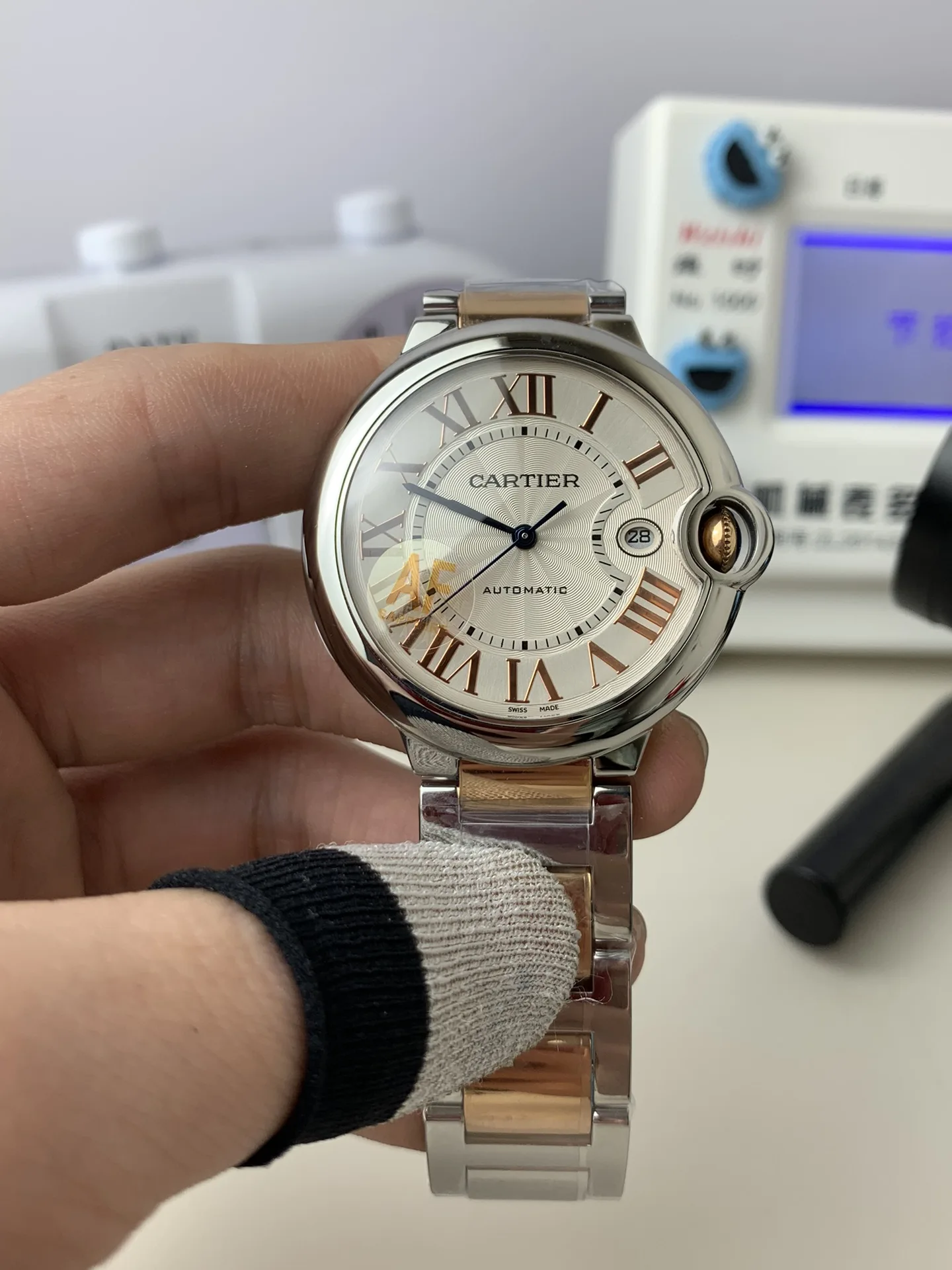 AF | 2824 무브먼트 l 42mm l  까르띠에 워치 발롱 블루