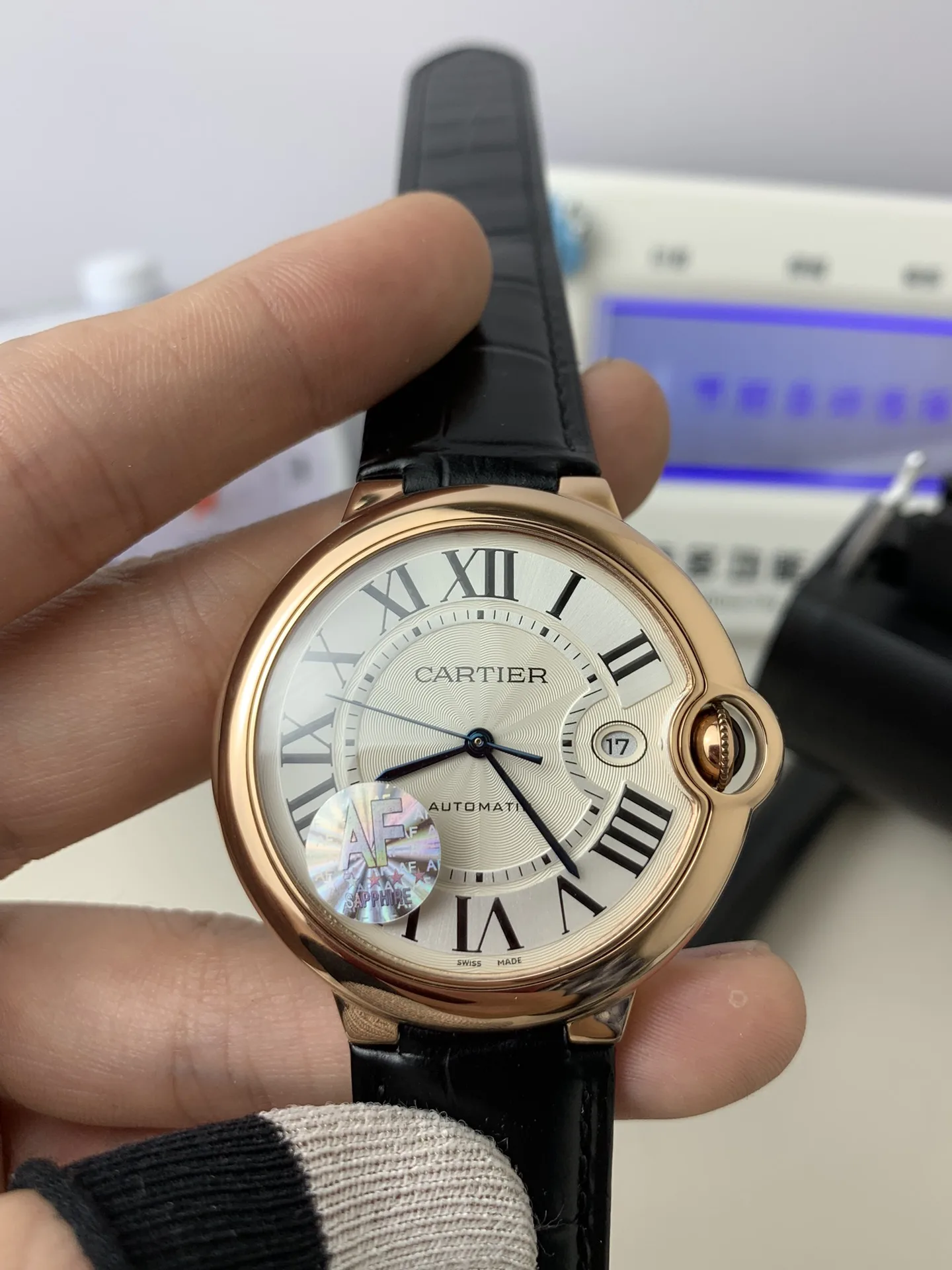AF | 2824 무브먼트 l 42mm l  까르띠에 워치 발롱 블루