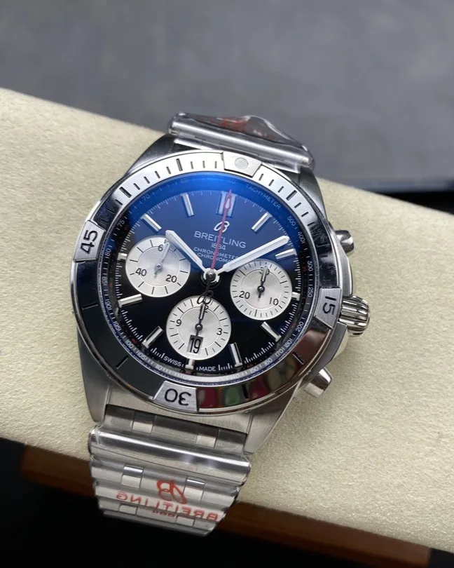 BLS l 7750 l 42mm l 브라이트 링 크로노 매트 B01 AB0134101K1S1
