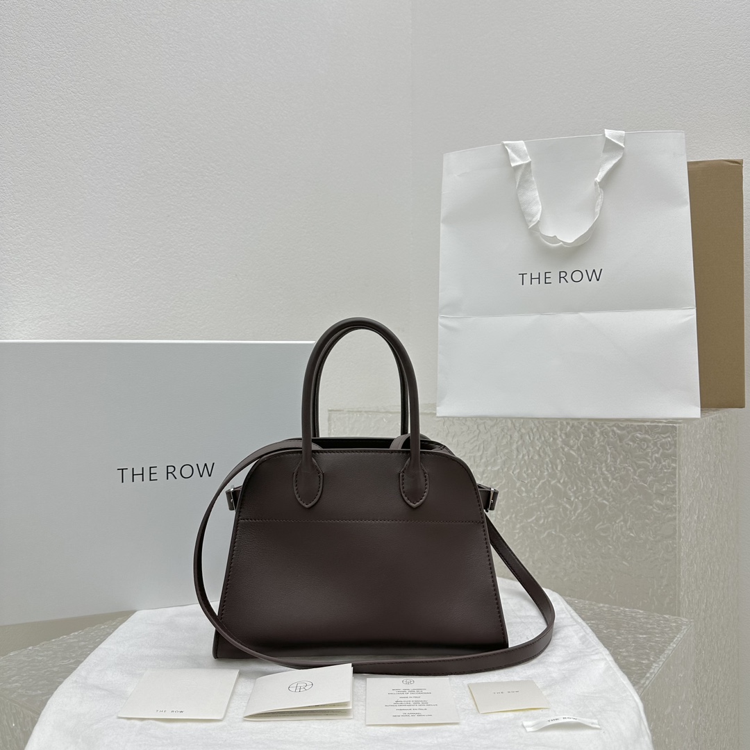 THE  ROW Margaux 10  가죽 백 26x17.5x21cm