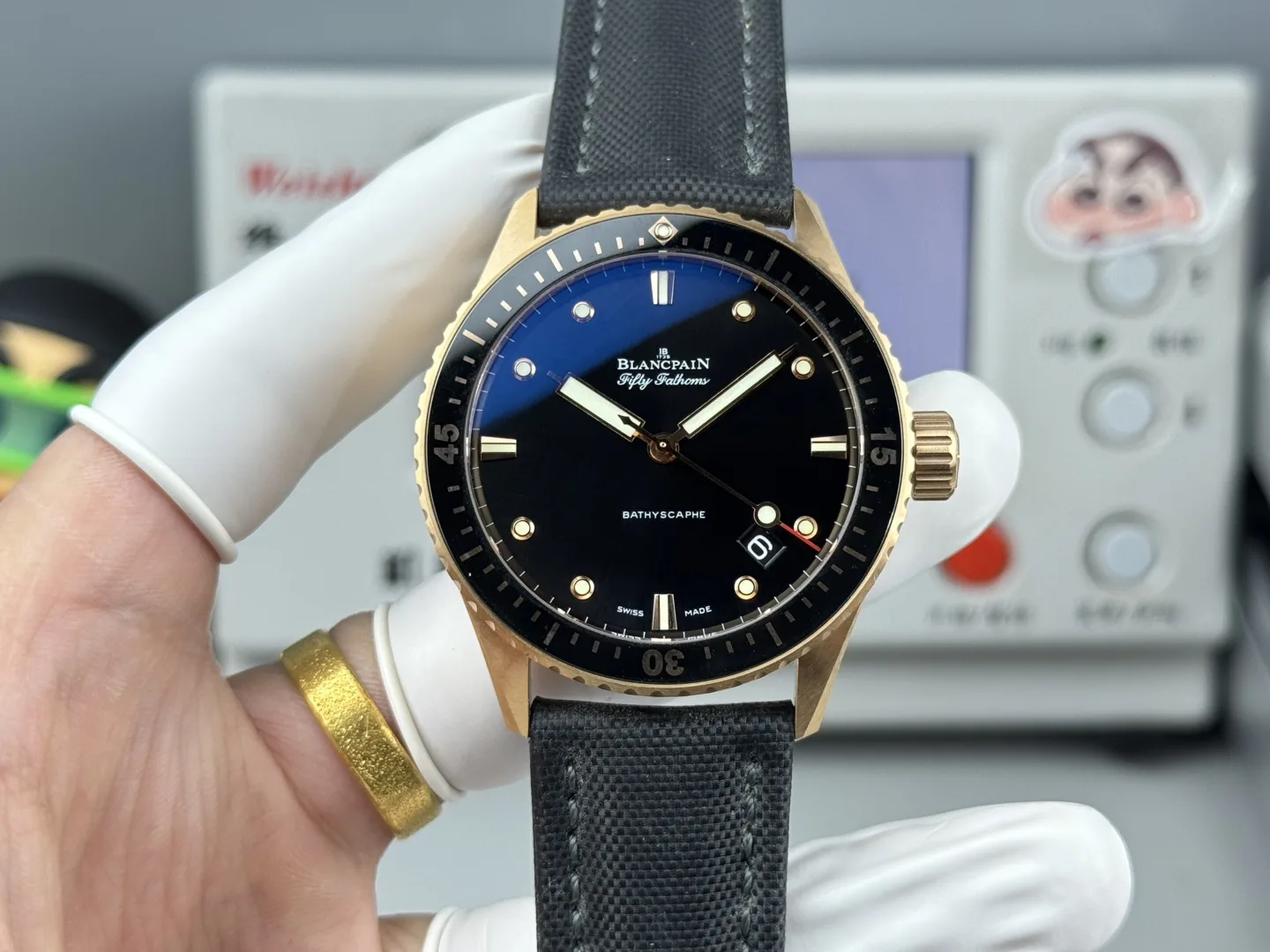 GF l cal 1315 l 43mm l 블랑팡 시계 Fifty Fathoms Bathyscaphe 5000
