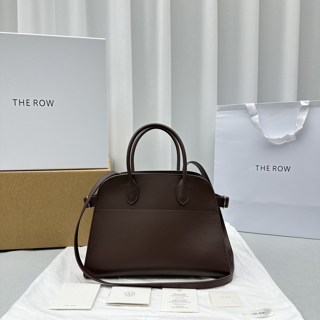 THE  ROW Margaux 12  가죽 백 32X15x25cm