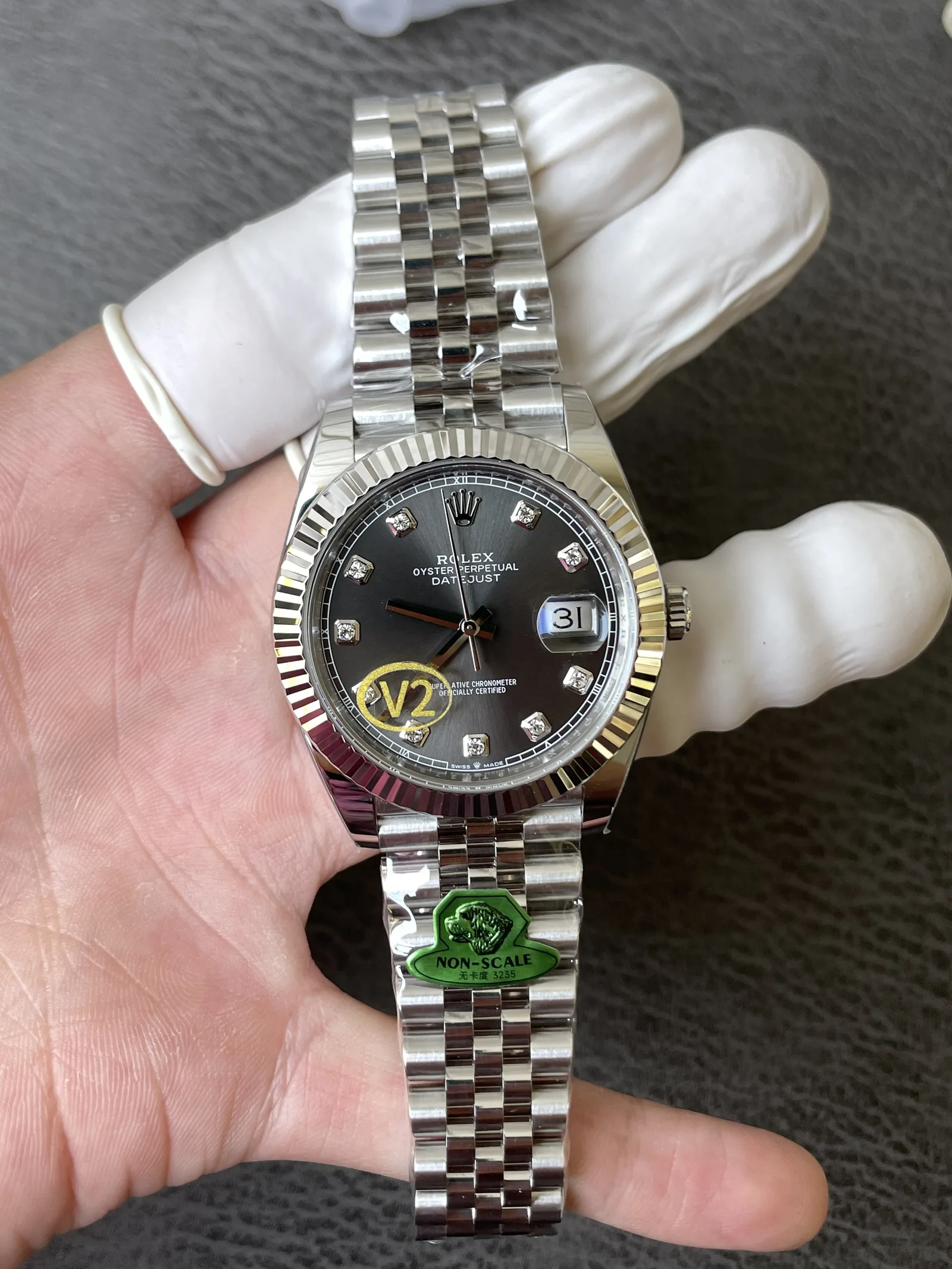 GOLD  | 3235 무브먼트｜41mm l 롤렉스 데이트저스트 126334 프리스프렁 (Free-sprung) V2