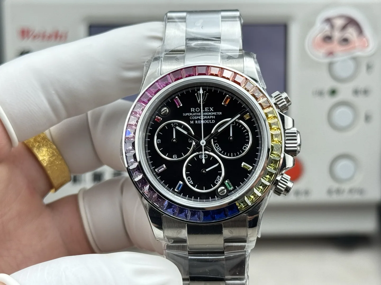 HEH l 4801/4130 l 40mm l 롤렉스 데이토나  개조 맞춤형 합성 다이아몬드