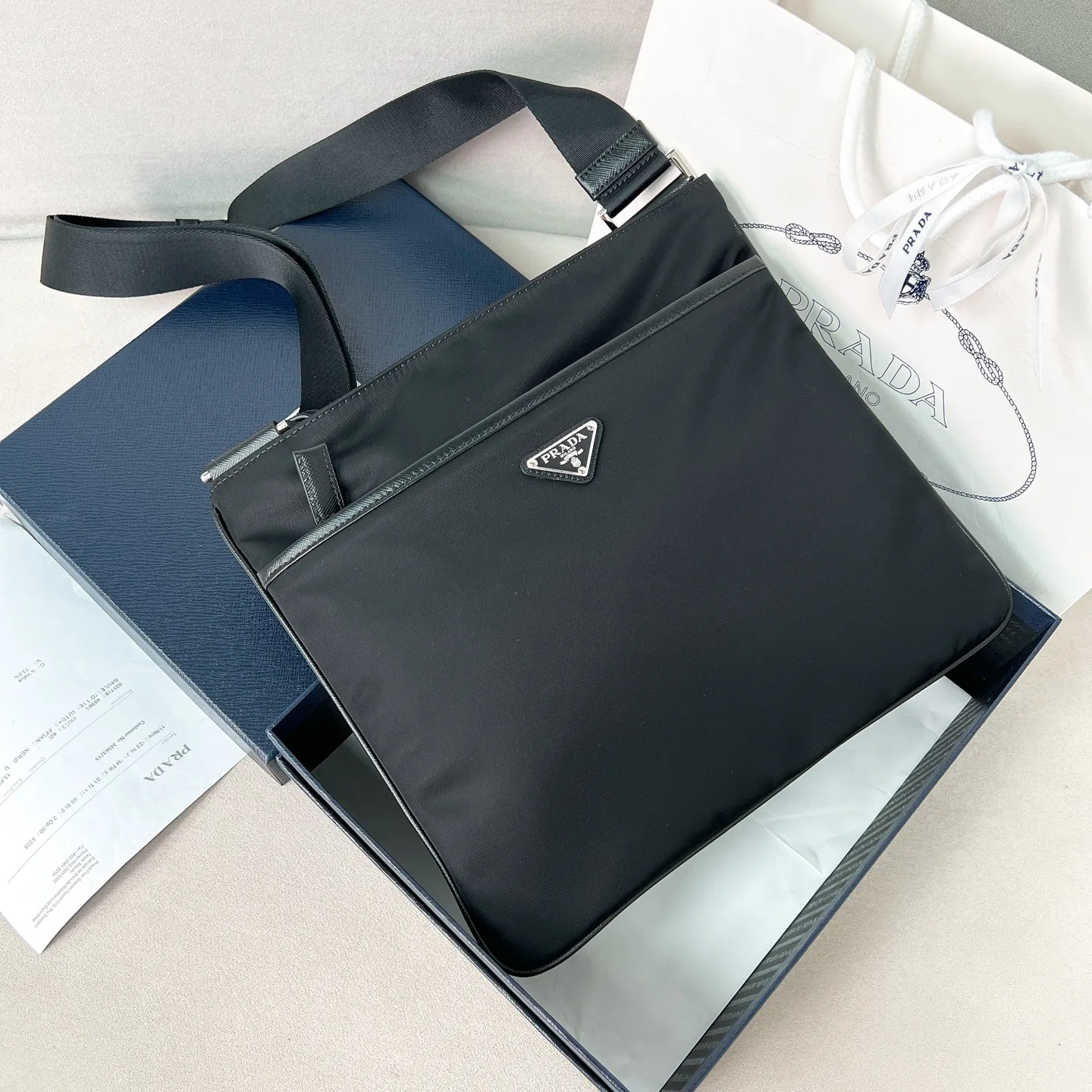 프라다 VA053M 패브릭 크로스백 29X26cm