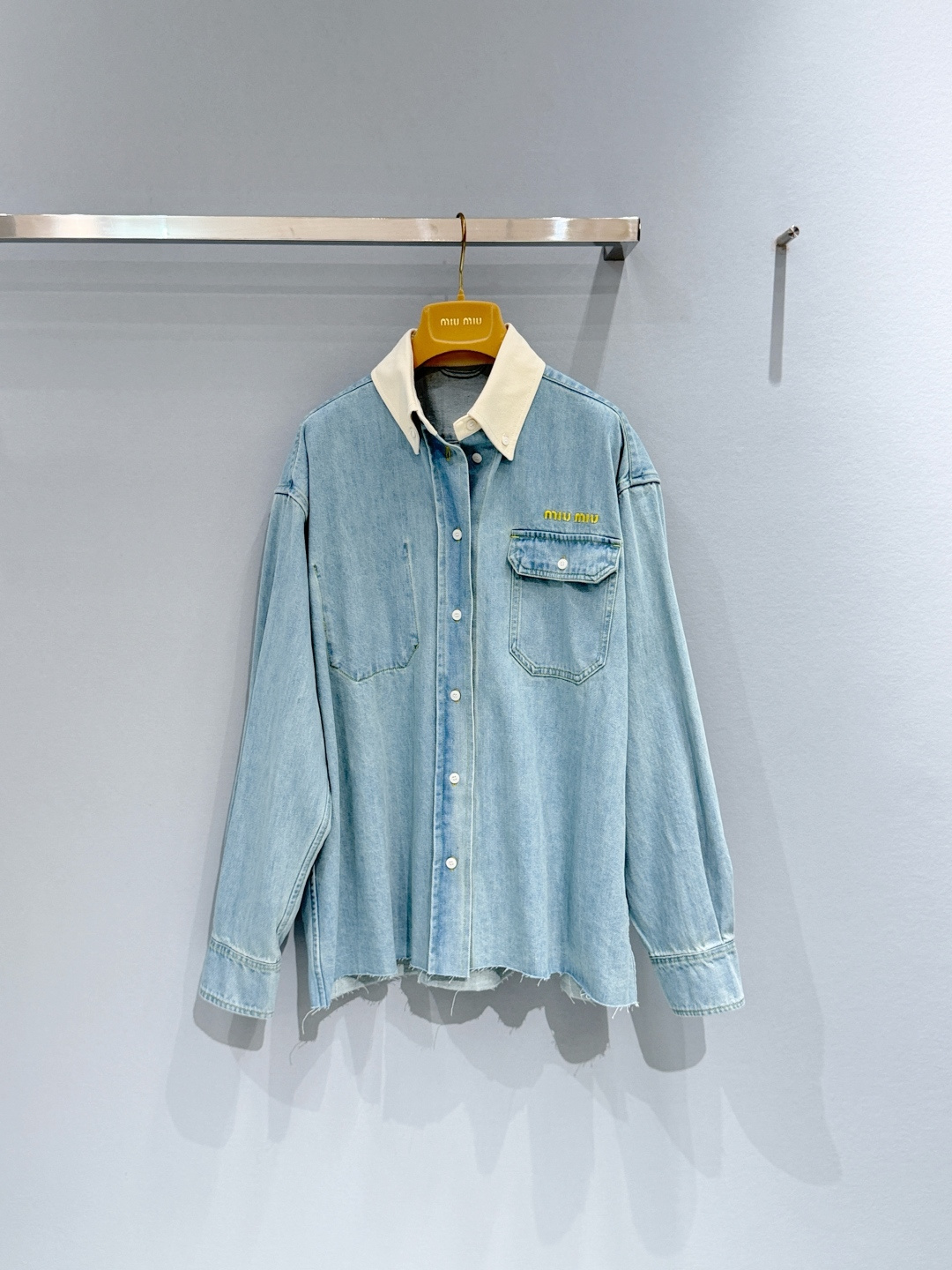 Miu Miu Blue Logo Shirt