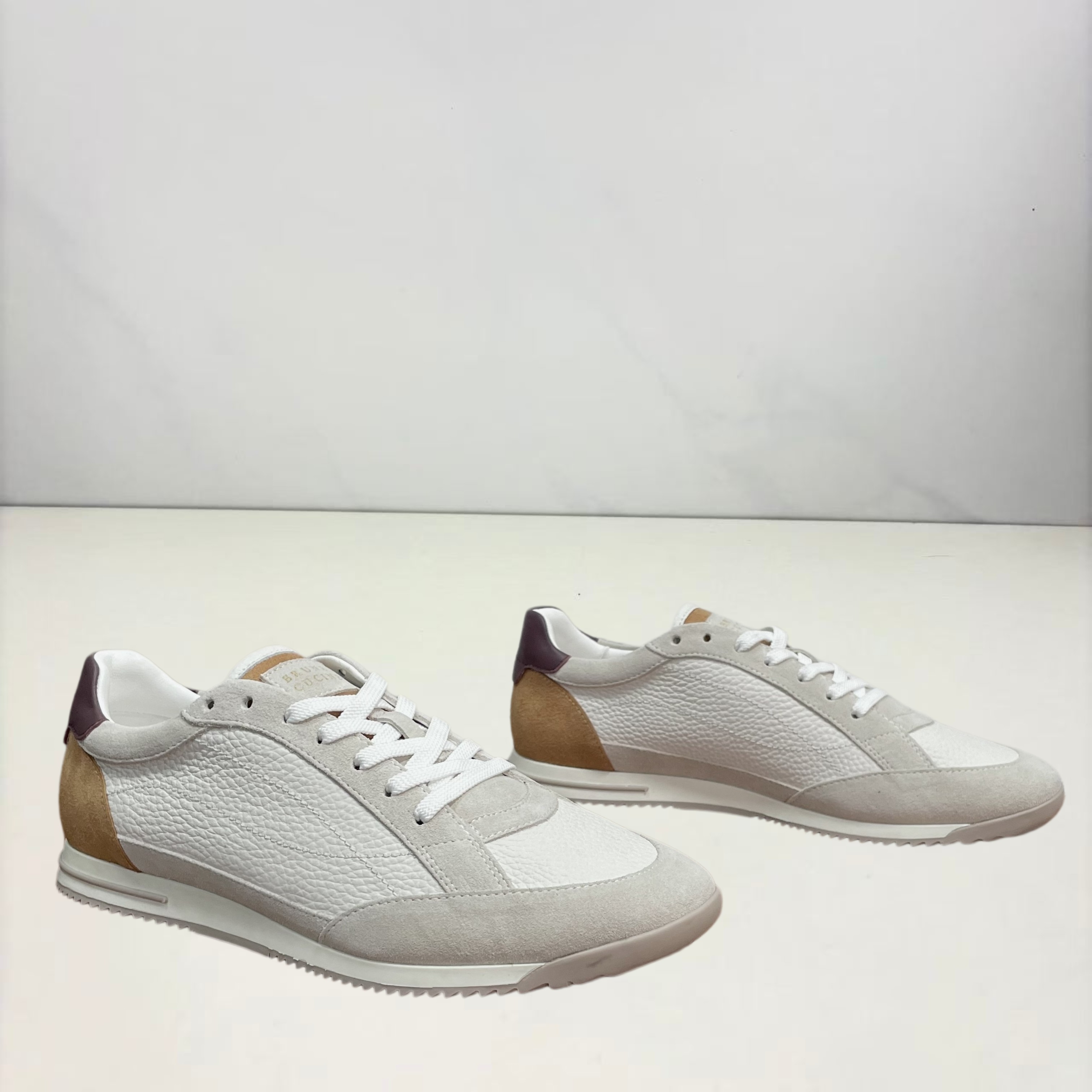 Brunello Cucinelli 파나마 스웨이드 스니커즈
