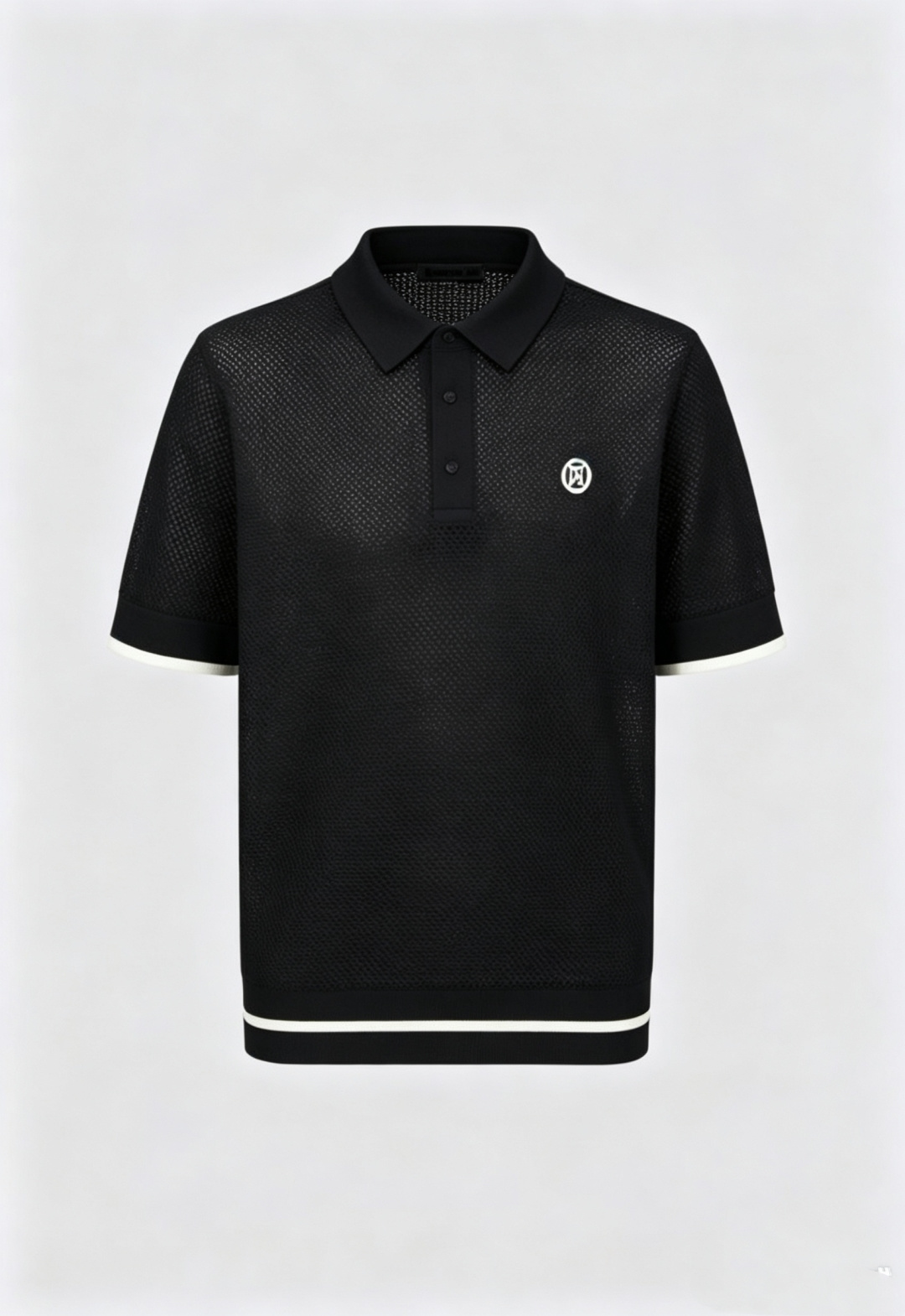 CROCHET POLO SWEATER