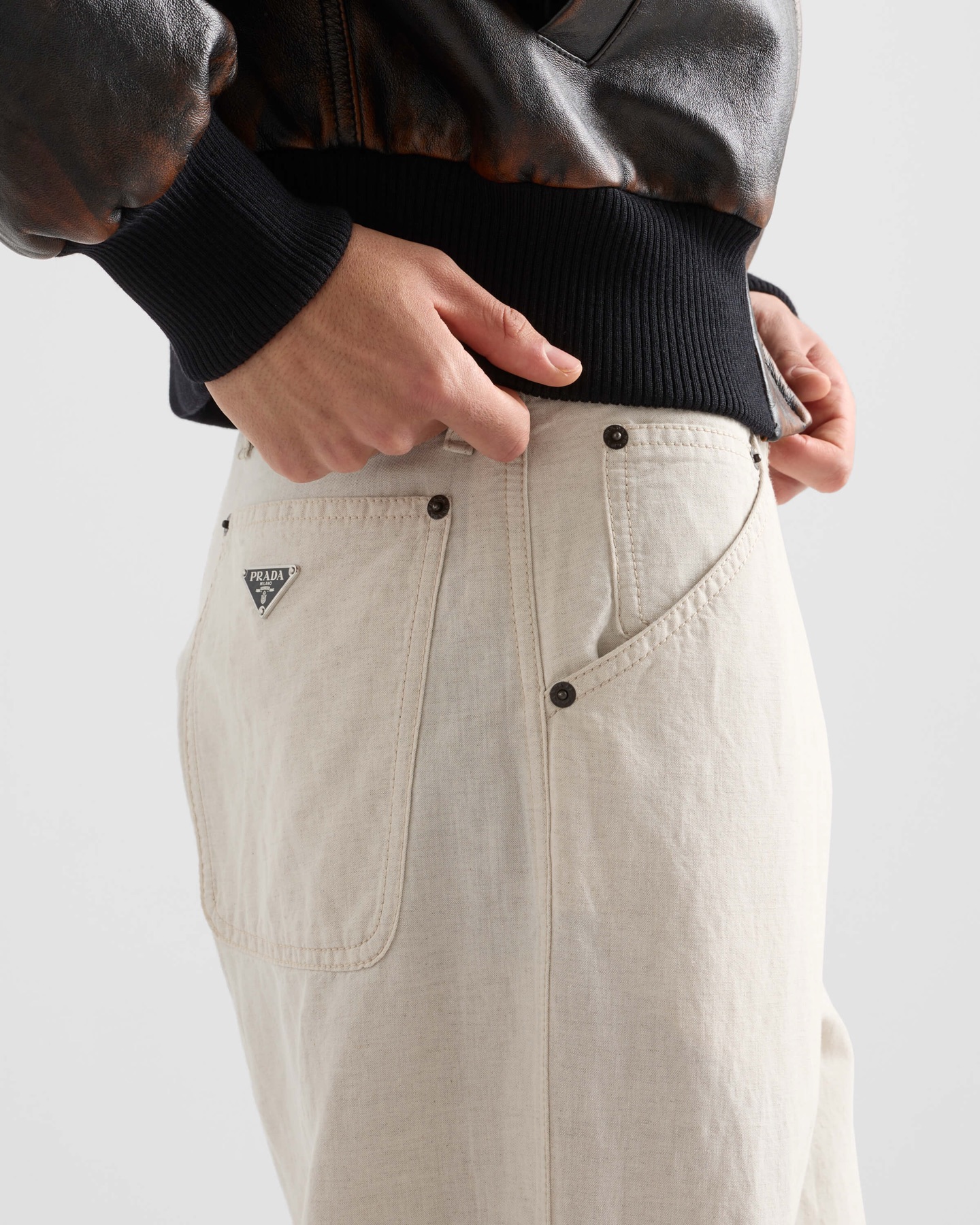 Prada Chambray Pants  허리 둘레  80cm