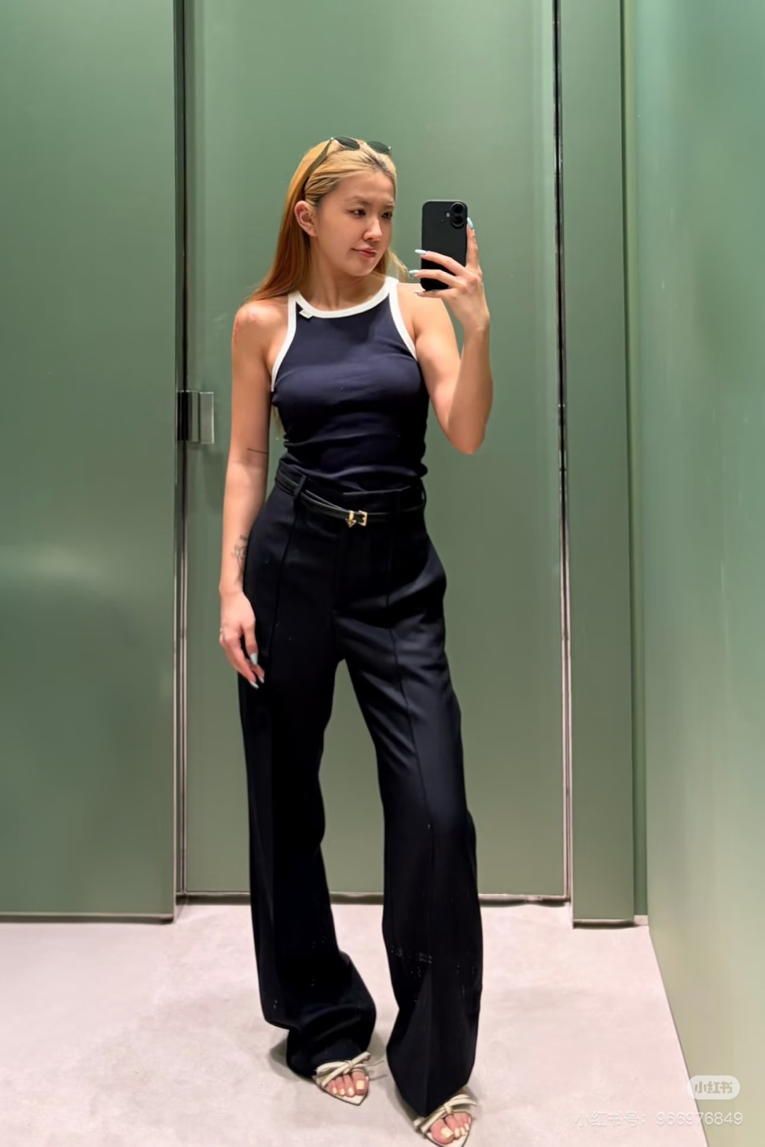Prada Cotton Ribbed Logo Tank Top
