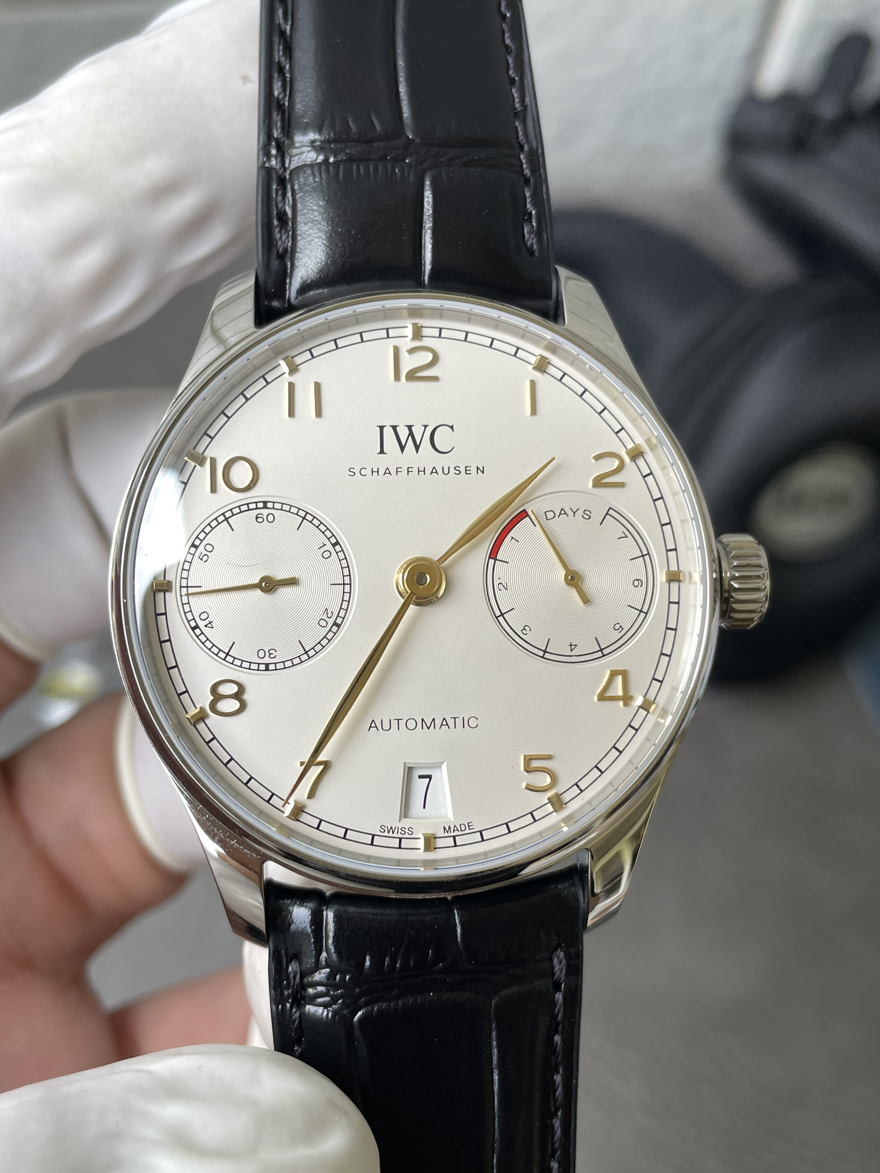 MZ l42.44mm l  IWC 포르투기저 오토매틱7일 파워리저브 IW500701