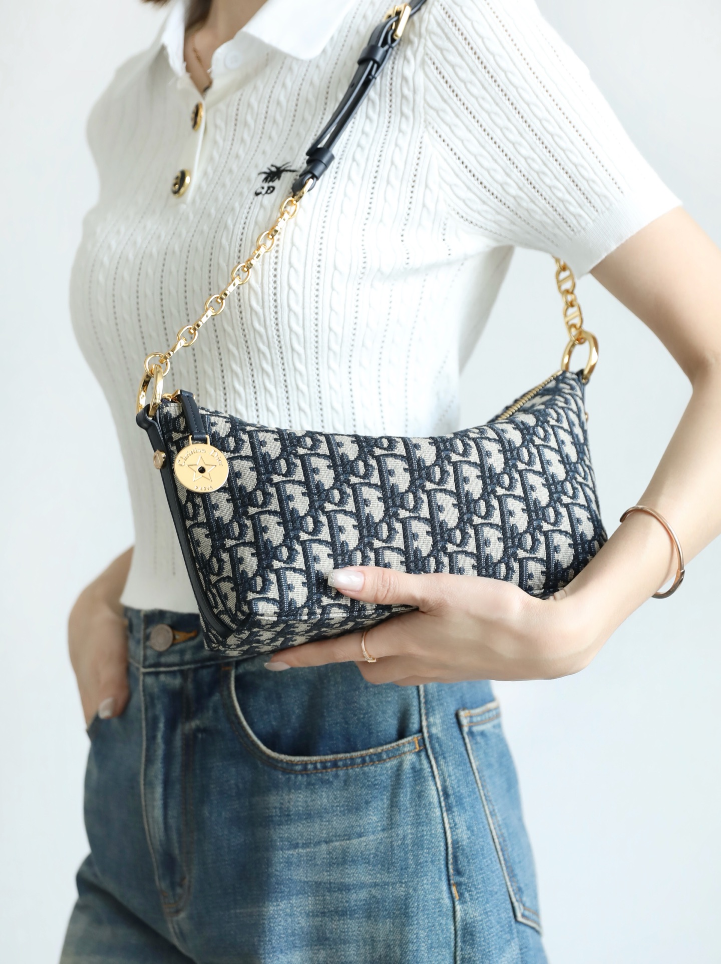 디올 Diorstar 체인 호보백 S3202UTZQ 22x14. 5x10cm