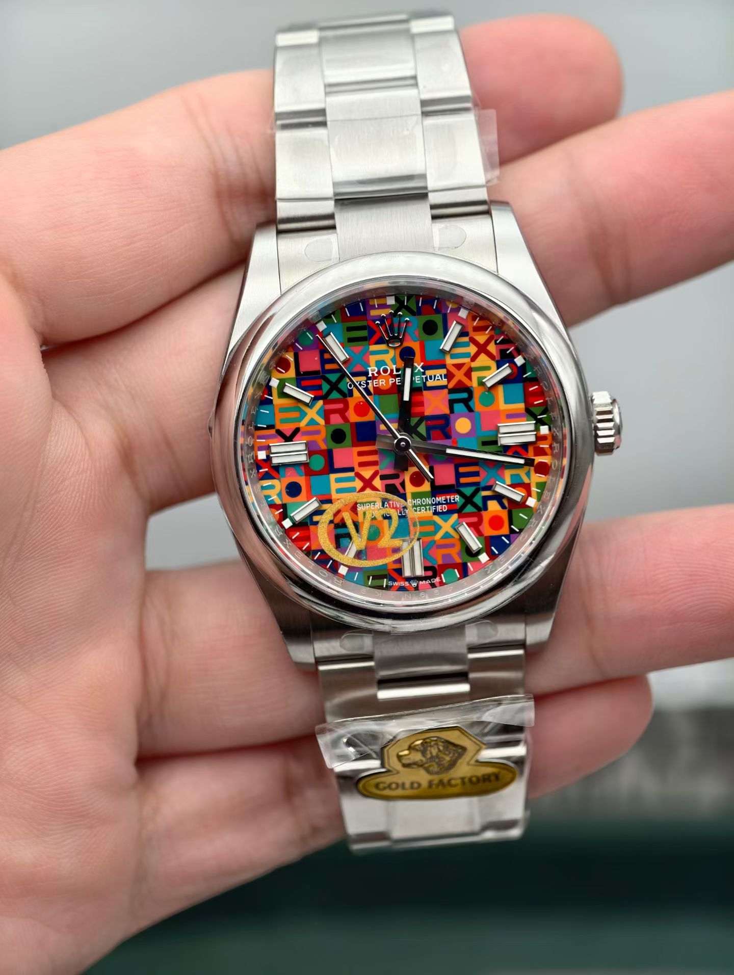 GOLD | 3230 무브먼트｜36mm l 롤렉스 오이스터 퍼페추얼 m134300