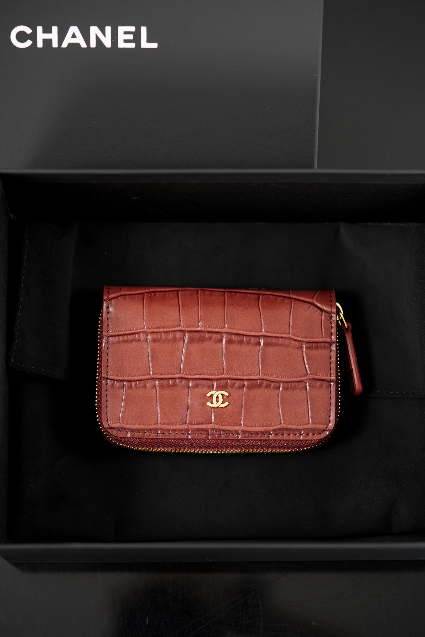 ƆC 26S CF 지퍼 카드 지갑 7.5X11cm