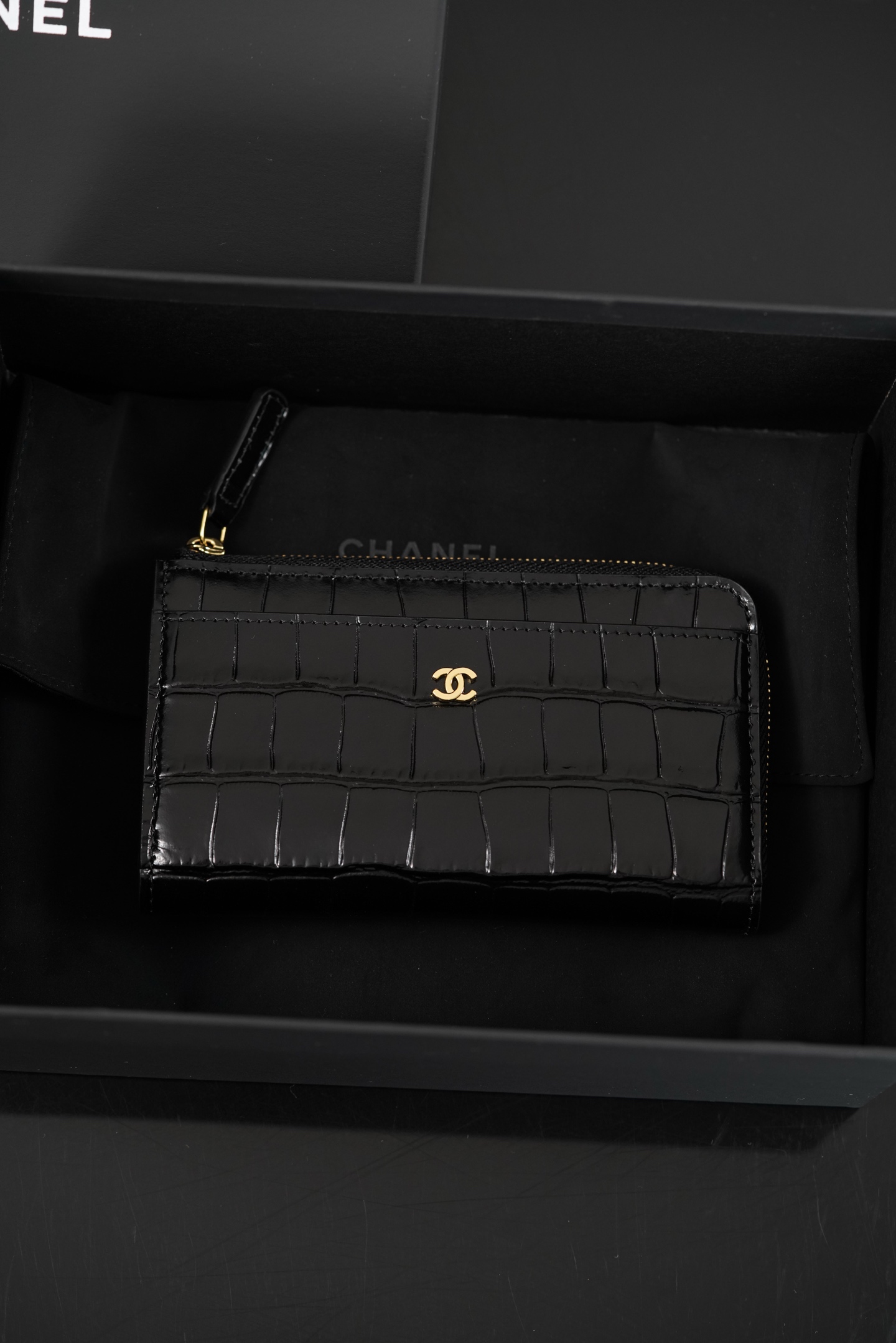 ƆC 26S L형 지퍼 카드 지갑 8X13cm