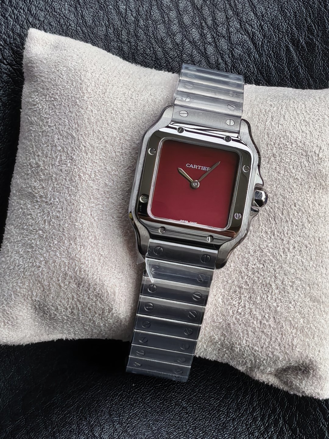 8848F l 쿼츠 무브먼트 l 27×34mm l 까르띠에 산토스 W2SA0033