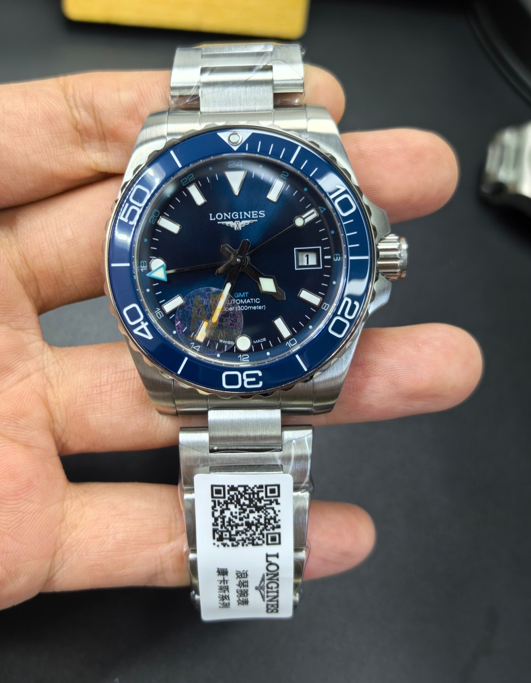 AF l 41mm l 2836 l 론진 하이드로 콘퀘스트 GMT L3.790.4.96.6