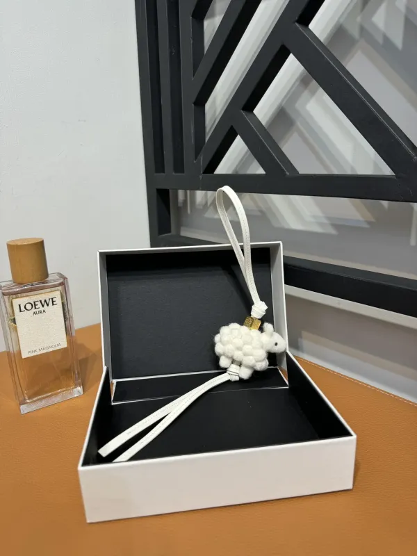 LOEWE  charm in felt and calfskin